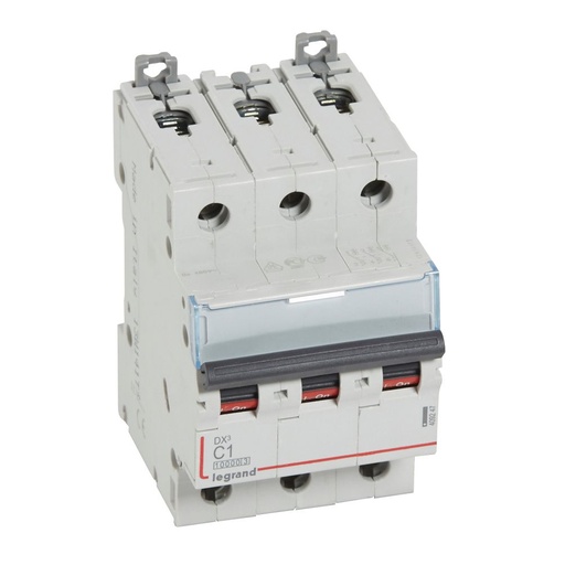 [PTG163.01591] LEGRAND 409247, DX³ 10000 MCB, 3P, 1 A, Curve C, 16 kA, 400 V