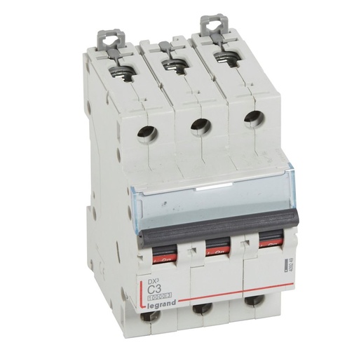 [PTG163.01593] LEGRAND 409249, DX³ 10000 MCB, 3P, 3 A, Curve C, 16 kA, 400 V
