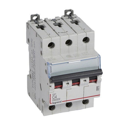 [PTG163.01594] LEGRAND 409250, MCB, DX³ 10000, 16 kA, 3P, 400 V, 4 A, Curbă C