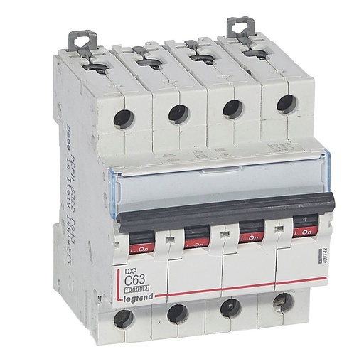 [PTG163.01622] LEGRAND 409342, MCB, DX³ 10000, 16 kA, 4P, 400 V, 63 A, Curbă C