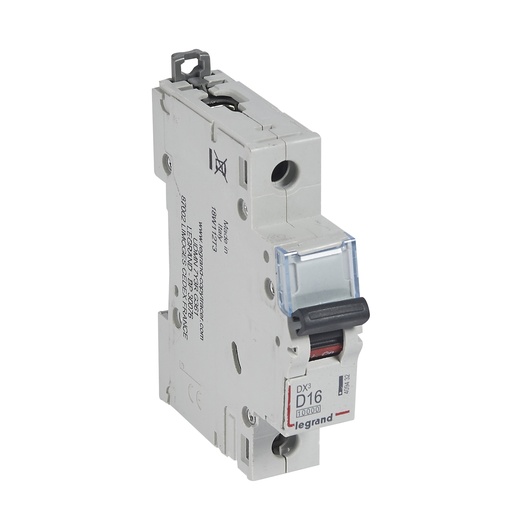 [PTG163.01627] LEGRAND 409432, MCB, DX³ 10000, 16 kA, 1P, 230/400 V, 16 A, Curbă D