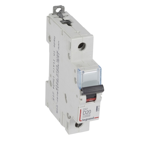 [PTG163.01628] LEGRAND 409433, MCB, DX³ 10000, 16 kA, 1P, 230/400 V, 20 A, Curbă D