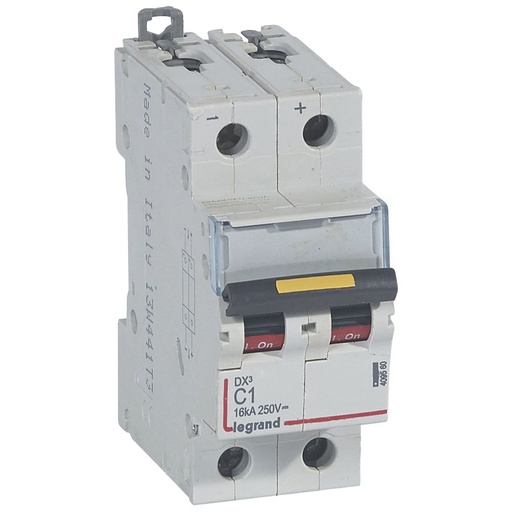 [PTG163.01642] LEGRAND 409560, DX³ MCB, 2P, 1 A, 16 kA, DC 12 V to 500 V