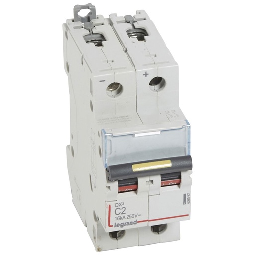 [PTG163.01644] LEGRAND 409562, DX³ MCB, 2P, 2 A, 16 kA, DC 12 V to 500 V