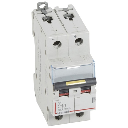 [PTG163.01649] LEGRAND 409567, DX³ MCB, 2P, 10 A, 16 kA, DC 12 V to 500 V