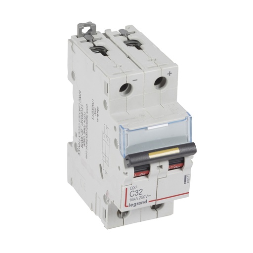 [PTG163.01653] LEGRAND 409571, MCB, DX³, 16 kA, Curent continuu, 12 V - 500 V, 2P, 32 A