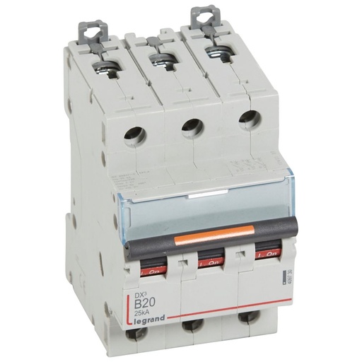 [PTG163.01666] LEGRAND 409730, Disjunctor DX³-3P-400V-20A-25kA-Curbă B, 3M