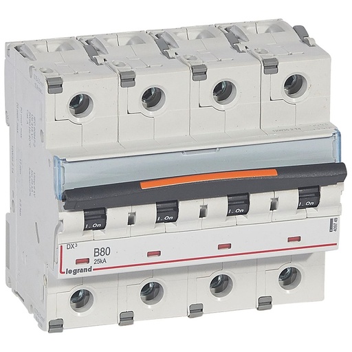[PTG163.01680] LEGRAND 409749, Disjunctor DX³-4P-400V-80A-25kA-Curbă B, 6M