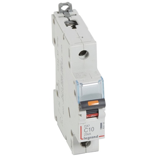 [PTG163.01685] LEGRAND 409754, DX³ MCB, 1P, 10 A, 25 kA, Curve C, 230/400 V