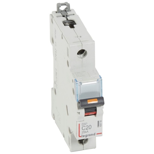 [PTG163.01687] LEGRAND 409756, DX³ MCB, 1P, 20 A, 25 kA, Curve C, 230/400 V