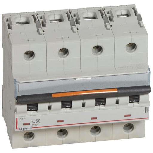 [PTG163.01730] LEGRAND 409799, MCB, DX³, 25 kA, 4P, 400 V, 50 A, Curbă C