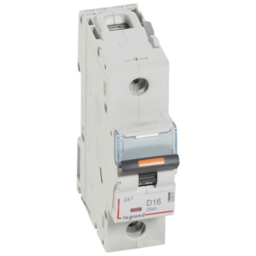 [PTG163.01738] LEGRAND 409807, DX³ MCB, 1P, 16 A, 25 kA, D Curve, 230/400 V