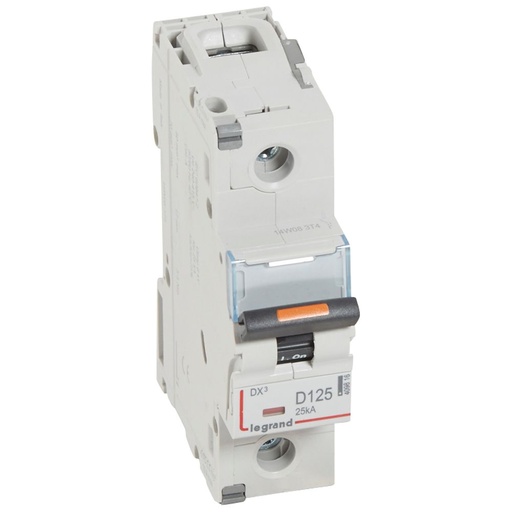 [PTG163.01747] LEGRAND 409816, MCB, DX³, 25 kA, 1P, 230/400 V, 125 A, Curbă D