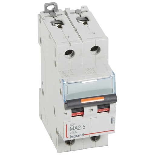 [PTG163.01783] LEGRAND 409867, Disjunctor DX³-2P-230/400V-2.5A-25kA, Doar Magnetic, 2M