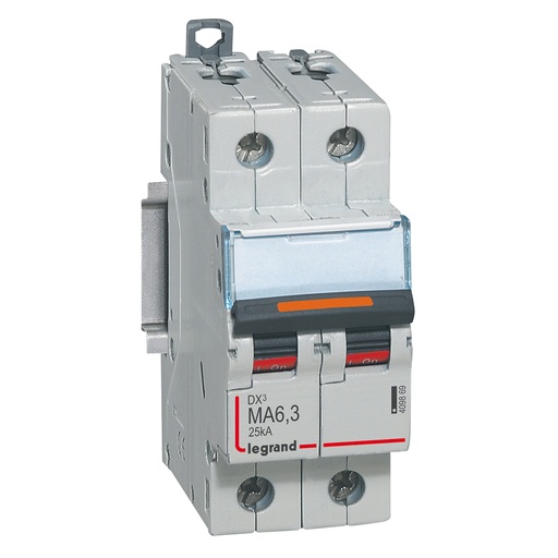 [PTG163.01785] LEGRAND 409869, Disjunctor DX³-2P-230/400V-6,3A-25kA, Doar Magnetic, 2M