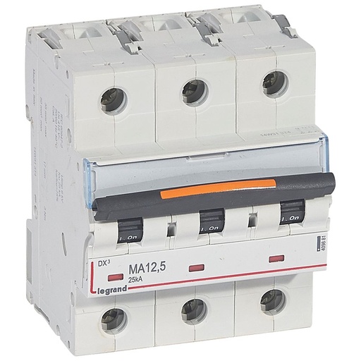 [PTG163.01795] LEGRAND 409881, Disjunctor DX³ mA-3P-400V-12.5A-25kA, Magnetic simplu, 4 - 5M