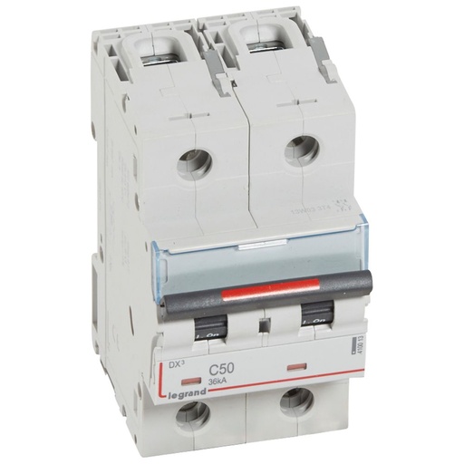[PTG163.01816] LEGRAND 410013, MCB DX³, 36 kA, 2P, 230/400 V, 50 A, Curve C