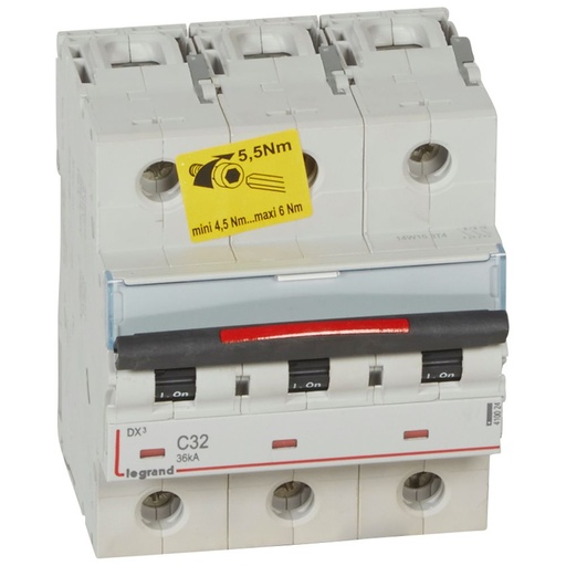 [PTG163.01823] LEGRAND 410024, MCB DX³, 36 kA, 3P, 400 V, 32 A, C Curve