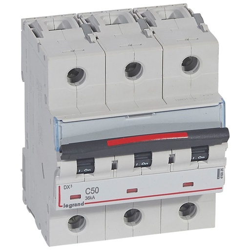 [PTG163.01825] LEGRAND 410026, MCB DX³, 36 kA, 3P, 400 V, 50 A, Curve C