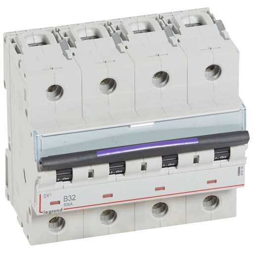 [PTG163.01847] LEGRAND 410125, Disjunctor termo Magnetic DX³, 4P, 32 A, 50 kA, Curbă B, 6M