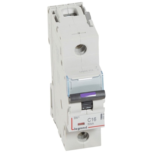 [PTG163.01852] LEGRAND 410135, MCB, DX³, 50 kA, 1P, 230/400 V, 16 A, Curbă C