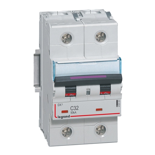 [PTG163.01863] LEGRAND 410151, MCB, DX³, 50 kA, 2P, 230/400 V, 32 A, Curbă C