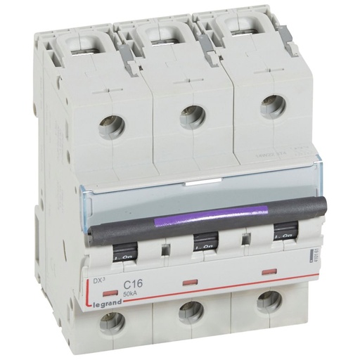 [PTG163.01868] LEGRAND 410161, MCB, DX³, 50 kA, 3P, 400 V, 16 A, Curbă C