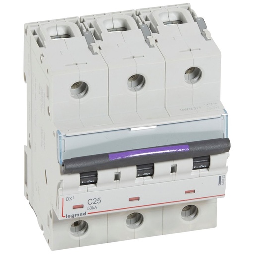 [PTG163.01870] LEGRAND 410163, MCB, DX³, 50 kA, 3P, 400 V, 25 A, Curbă C