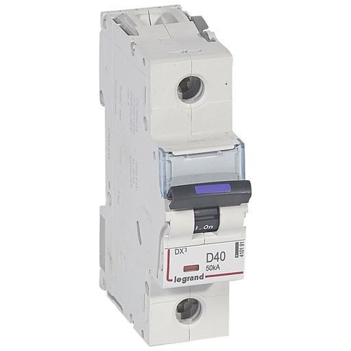 [PTG163.01888] LEGRAND 410191, MCB, DX³, 50 kA, 1P, 230/400 V, 40 A, Curbă D