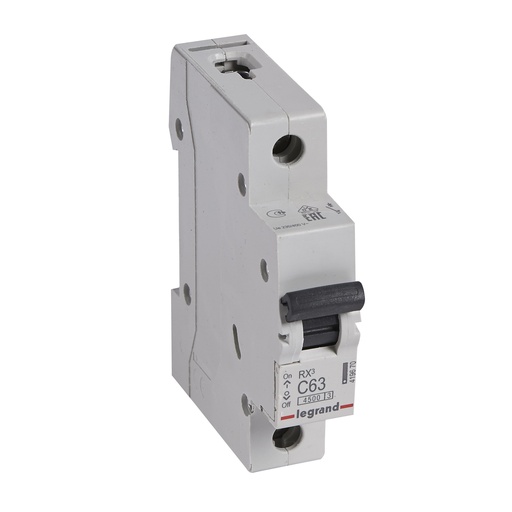 [PTG163.01945] LEGRAND 419670, MCB RX³ 4500, 1P, 230/400V, 63 A, Curbă C