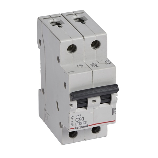 [PTG163.01953] LEGRAND 419702, MCB RX³ 4500, 2P, 230/400V, 50 A, Curbă C