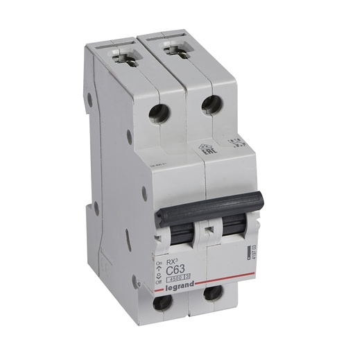 [PTG163.01954] LEGRAND 419703, MCB RX³ 4500, 2P, 230/400V, 63 A, Curbă C