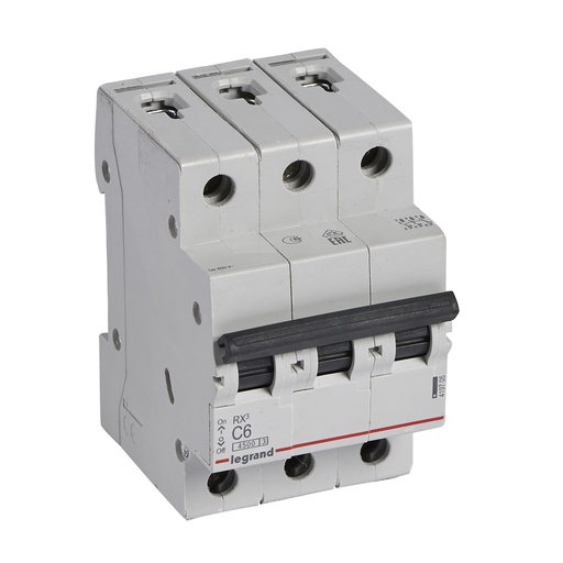 [PTG163.01955] LEGRAND 419705, MCB RX³ 4500, 3P, 400V, 6 A, Curbă C