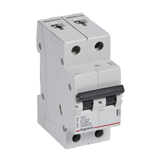 [PTG163.02014] LEGRAND 419876, MCB RX³ 6000, 2P, 230/400 V, 32 A, C Curve, Comb Busbar Compatible