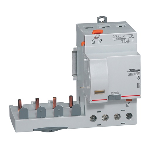 [PTG163.02172] LEGRAND 410555, Bloc diferential, 4P, 400 V -63 A-300 mA selectiv, tip Hpi, pentru 1 modul DX³