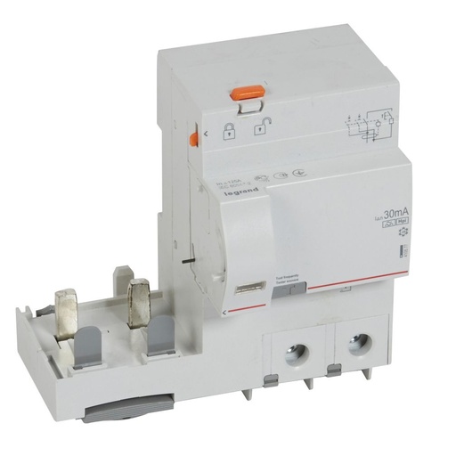 [PTG163.02175] LEGRAND 410577, Bloc diferential, 2P, 230 V, 125 A, 30 mA, tip Hpi, pentru disjunctoare 1.5 modul/pol DX³