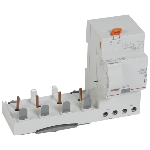 [PTG163.02185] LEGRAND 410636, Bloc diferential, 4P, 400 V, 63 A, 30 mA, tip Hpi, pentru disjunctoare 1.5 modul/pol DX³