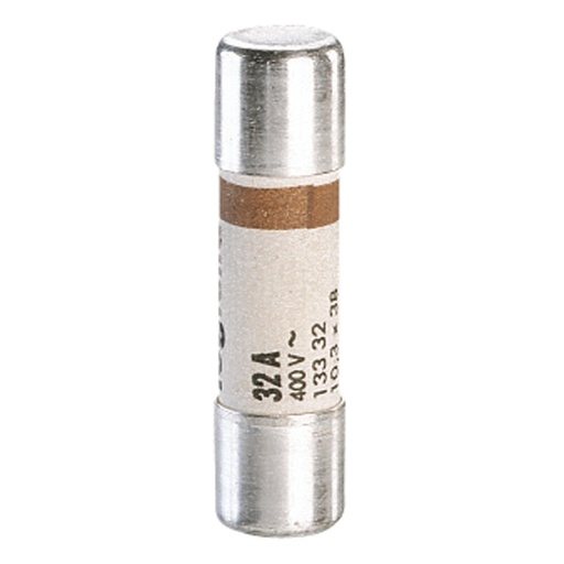 [PTG047.00047] LEGRAND 013332, Cartuș fuzibil domestic, Cilindric 10.3 x 38, 32 A, Fără indicator