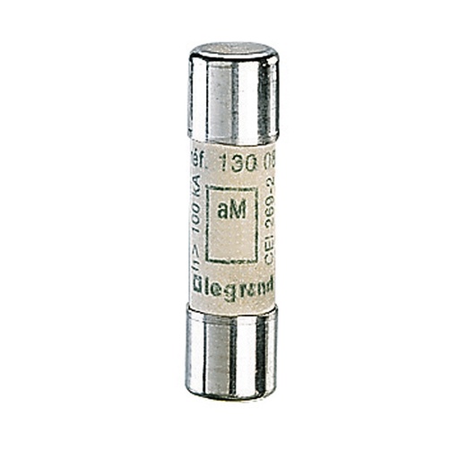 [PTG047.00052] LEGRAND 013004, Cartuș fuzibil cilindric tip aM 10 x 38, 4 A, Fără indicator