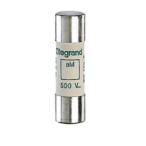 [PTG047.00087] LEGRAND 014020, Cartuș fuzibil cilindric tip aM 14 x 51, 20 A, Fără indicator