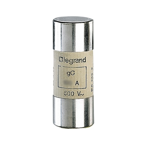 [PTG047.00153] LEGRAND 015363, Cartuș fuzibil cilindric tip gG 22 x 58, 63 A, Fără indicator