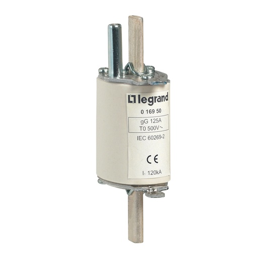 [PTG047.00209] LEGRAND 016940, Cartuș industrial cu lamă, gG, Mărime 0, Cu percutor, 80 A