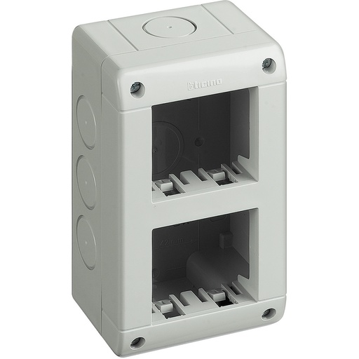 [PTG018.00296] BTICINO 25404/2V, Idrobox Matix Box, 2+2 Modules, Vertical Mounting, IP40