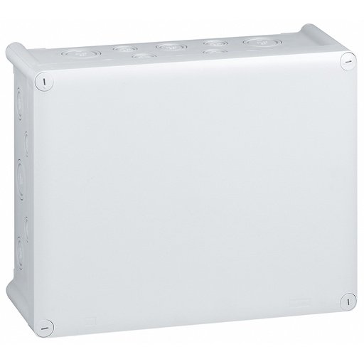[PTG018.00325] LEGRAND 092084, Doză Plexo IP55, IK07, 310×240×124 mm, Cu intrări predecupate pentru presetupe ISO