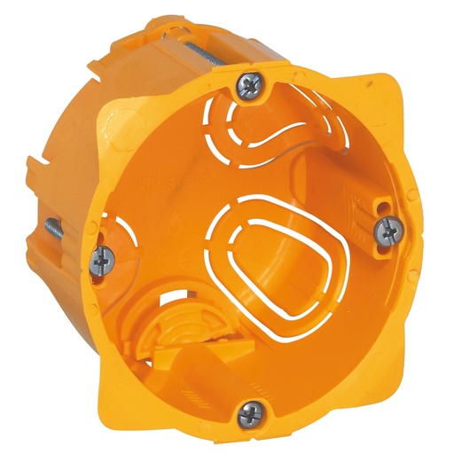 [PTG018.00403] BTICINO 080051, Batibox Flush‑Mount Box, 1 Gang or 2 Modules, 50 mm Depth, Plasterboard