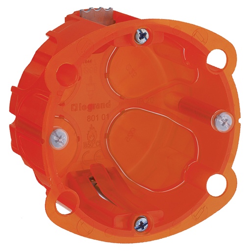 [PTG018.00408] BTICINO 080101, Batibox Multi‑Material Box, 1 Gang, 40 mm Depth