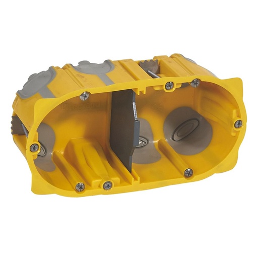 [PTG018.00423] LEGRAND 080032, Ecobatibox Device Box, 2 Gangs or 4/5 Modules, Plasterboard, 50 mm Depth, Flush Mounting