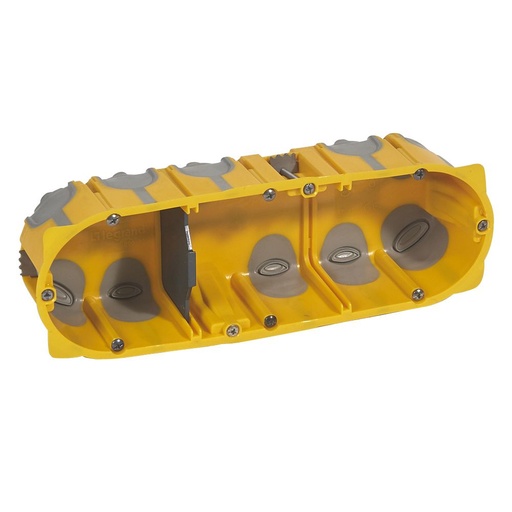 [PTG018.00424] LEGRAND 080033, Doză aparataj EcoBatibox, 3 posturi sau 6/8 module, Gips-carton, Adâncime 50 mm, Montaj îngropat