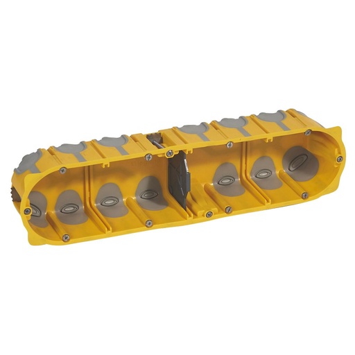[PTG018.00425] LEGRAND 080034, Batibox Flush‑Mount Box, 3 Gangs or 6/8 Modules, 40 mm Depth, for Plasterboard