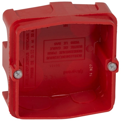 [PTG018.00448] LEGRAND 080184, Doză Batibox pentru zidărie, Pentru prize de 20 și 32 A, 1 post, Adâncime 40 mm